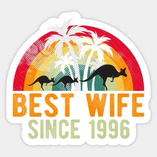 Best Wife Since 1996 - Funny 26th wedding anniversary gift for her Sticker